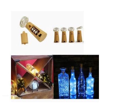 Dubkart Home decor 5 PCS Wine Bottle Cork Wire String Lights