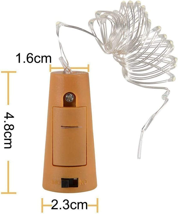 Dubkart Home decor 5 PCS Wine Bottle Cork Wire String Lights
