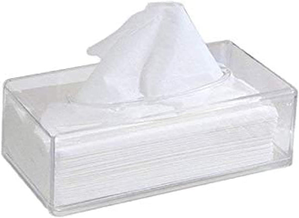 Dubkart Home decor Elegant Clear Transparent Plexiglass Tissue Box