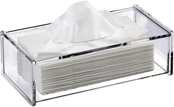 Dubkart Home decor Elegant Clear Transparent Plexiglass Tissue Box