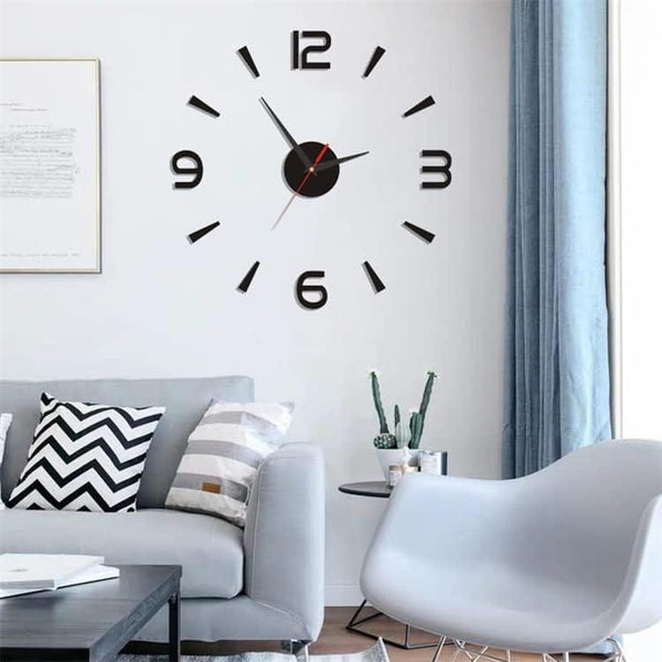 Dubkart Home decor Frameless Modern DIY 3D Wall Clock
