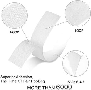 Dubkart Hook & Loop Velcro Self Adhesive Sticky Strip Tape