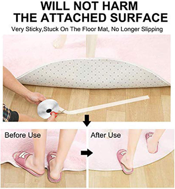 Dubkart Hook & Loop Velcro Self Adhesive Sticky Strip Tape