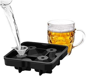 Dubkart Ice moulds Round Ice Cube Sphere Ball 4 Hole Mold