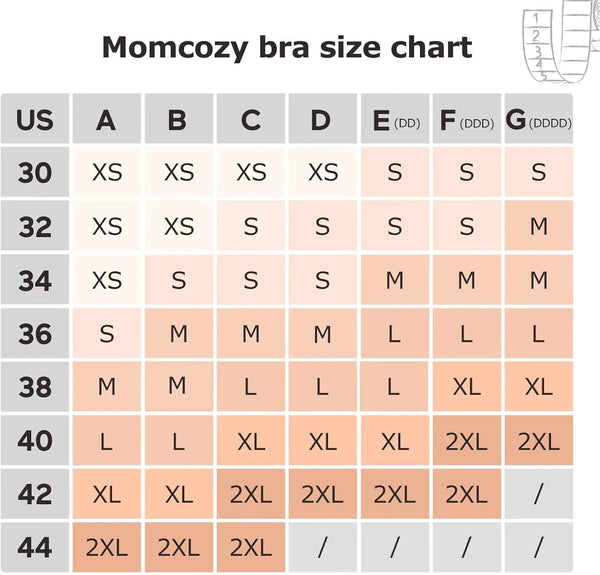 Dubkart Infant Care Momcozy Hands Free Breastfeeding Pumping Bra (Skin, X Large)