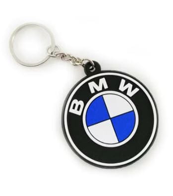Dubkart Key chains BMW Logo Handlebar Scratch Safe Rubber Keychain Key Ring