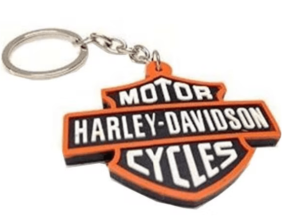 Dubkart Key chains Harley Davidson Logo Handlebar Scratch Safe Rubber Keychain Key Ring