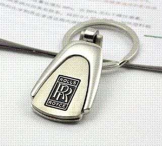 Dubkart Key chains Rolls Royce Emblem Logo Keychain Pendant Key Ring Zinc