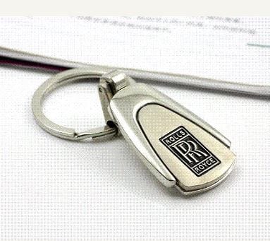 Dubkart Key chains Rolls Royce Emblem Logo Keychain Pendant Key Ring Zinc