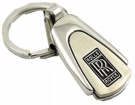 Dubkart Key chains Rolls Royce Emblem Logo Keychain Pendant Key Ring Zinc