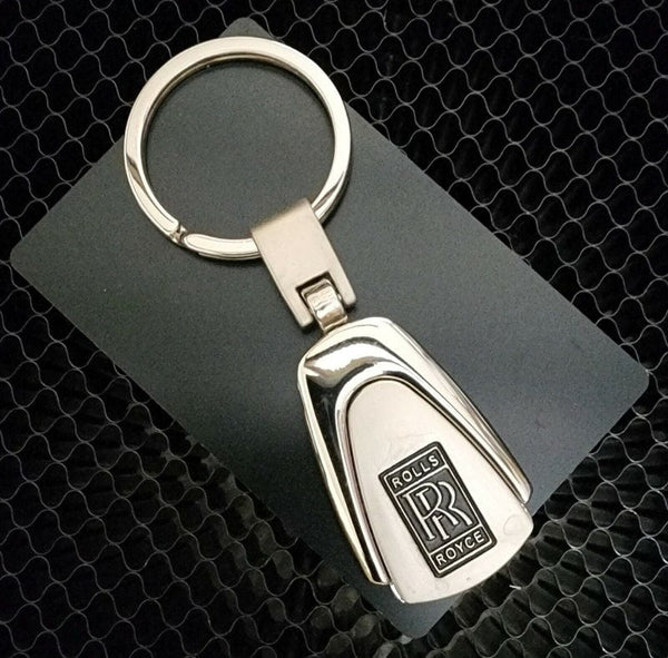 Dubkart Key chains Rolls Royce Emblem Logo Keychain Pendant Key Ring Zinc
