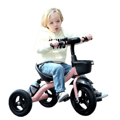 Dubkart Kids Push Pedal Bike Tricycle 1-5 Years (Pink)