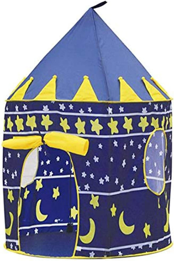 Dubkart Kids Stars Moon Play Tent Castle House (Blue / Pink)