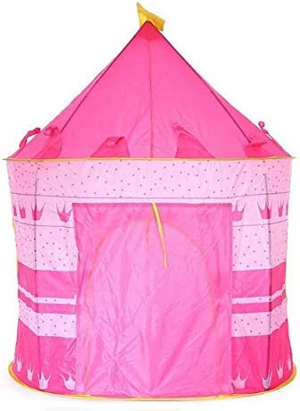 Dubkart Kids Stars Moon Play Tent Castle House (Blue / Pink)