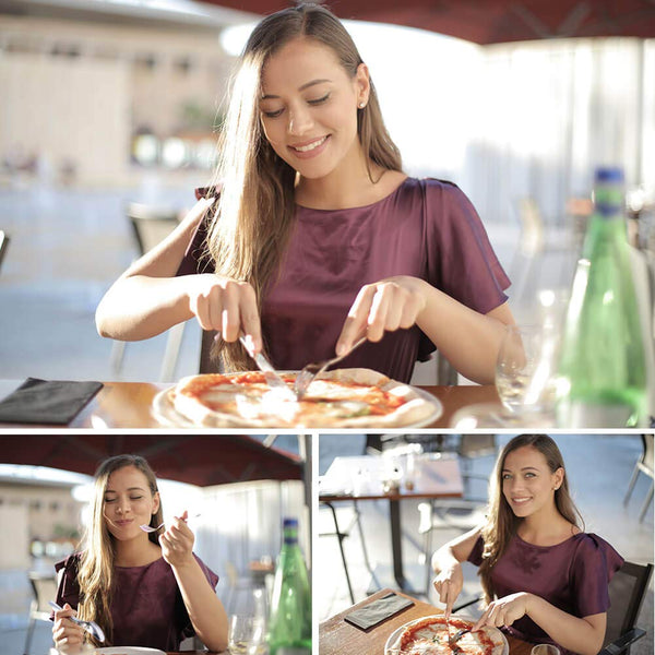 Dubkart Kitchen accessories 24 PCS Silverware Cutlery Flatware Set Wooden Box