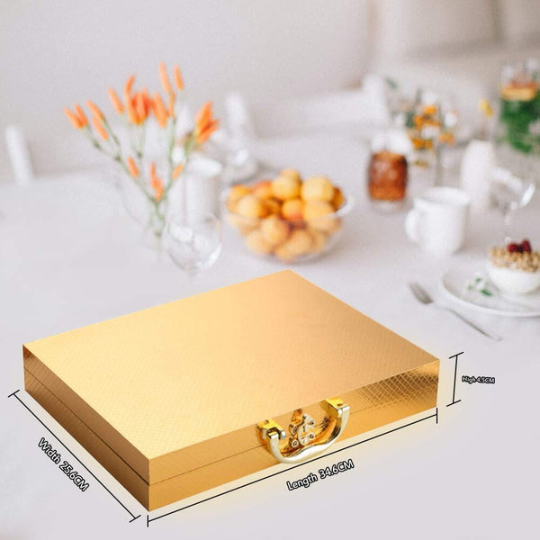 Dubkart Kitchen accessories 24 PCS Silverware Cutlery Flatware Set Wooden Box