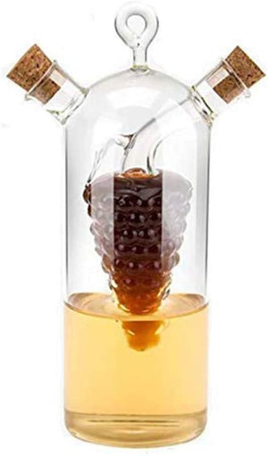 Dubkart Kitchen accessories 2in1 Olive Oil and Vinegar Glass Dispenser