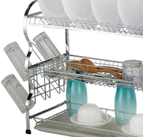Dubkart Kitchen accessories 3 Layer Wall Hanging Dish Drying Rack
