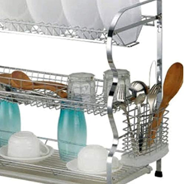 Dubkart Kitchen accessories 3 Layer Wall Hanging Dish Drying Rack