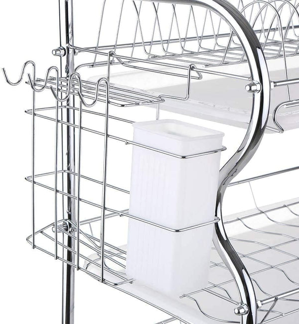 Dubkart Kitchen accessories 3 Layer Wall Hanging Dish Drying Rack