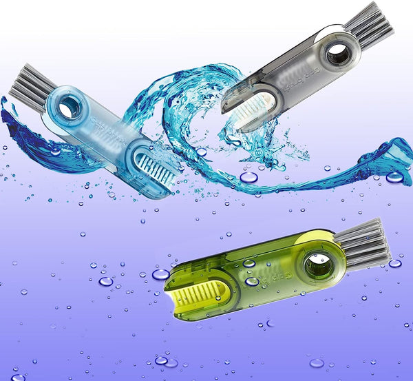 Dubkart Kitchen accessories 3 PCS Cleaning Brush 3in1 Set for Cups Lids Bottles