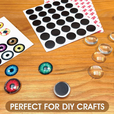 Dubkart Kitchen accessories 80 PCS Magnetic Circle Dots Round Magnets with 3M Self Adhesive Sticker (18mm)