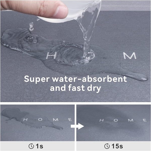 Dubkart Kitchen accessories Anti-Slip Super Absorbent Quick Dry Bathroom Floor Mat Rug (60 x 40 cm)