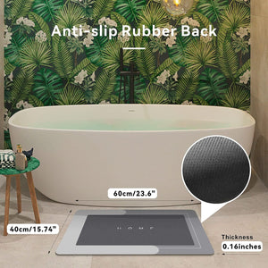 Dubkart Kitchen accessories Anti-Slip Super Absorbent Quick Dry Bathroom Floor Mat Rug (60 x 40 cm)