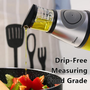 Dubkart Kitchen accessories Oil And Vinegar Measuring Glass Pourer Dispenser Bottle