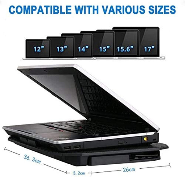 Dubkart Laptop Cooling Fan Pad Stand Super Quiet 12-15.6 Inch Laptop