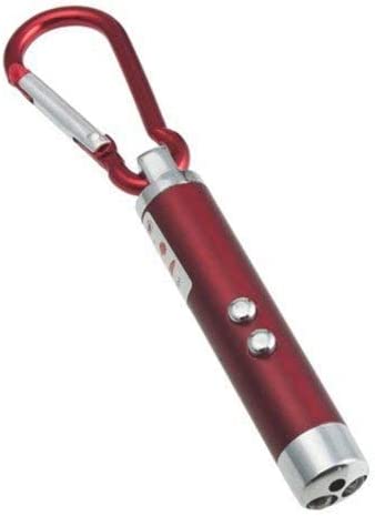 Dubkart LED Laser Pointer Pen with Flashlight Keychain