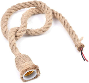 Dubkart Lights 1 PC Retro Ceiling Light Hemp Rope