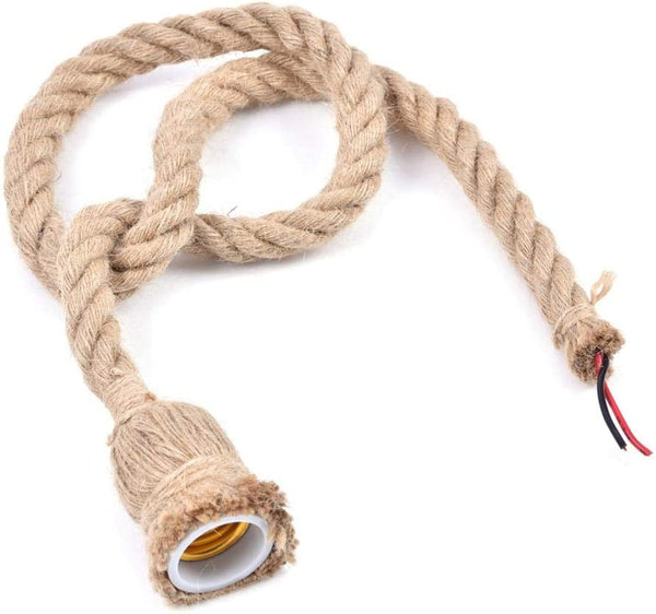 Dubkart Lights 1 PC Retro Ceiling Light Hemp Rope