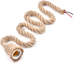 Dubkart Lights 1 PC Retro Ceiling Light Hemp Rope