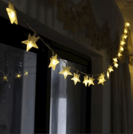 Dubkart Lights 20 LED Battery Powered Fairy String Star Lights
