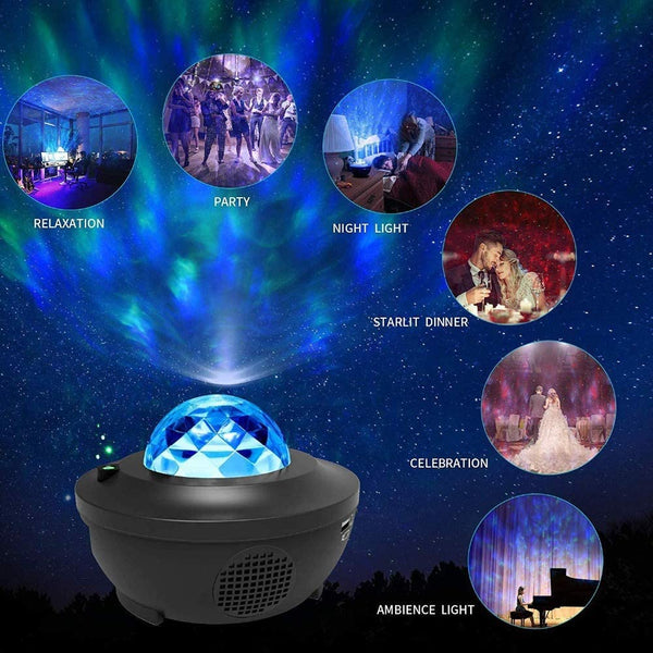 Dubkart Lights 2in1 Star Night Light Projector with Music