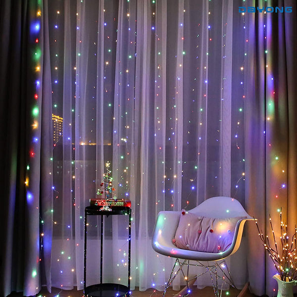 Dubkart Lights 300 LEDs Gluckluz Multicolor Twinkle Star String Lights