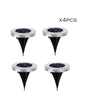Dubkart Lights 4 PCS LED Solar Powered Garden Lamp - Warm White