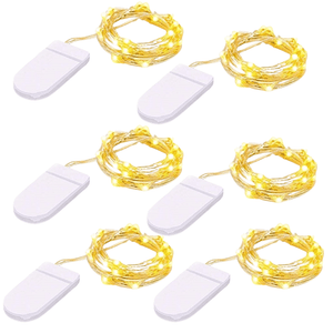 Dubkart Lights 6 PCS 20 Micro LED Fairy Lights Battery Powered