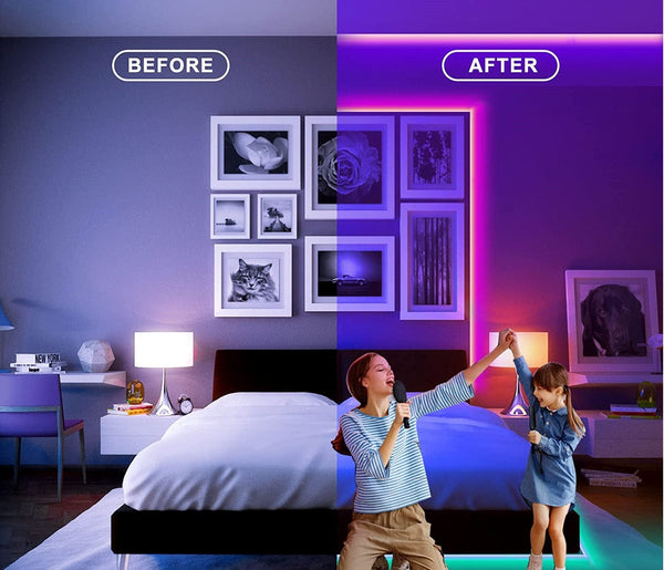 Dubkart Lights 600 LED Strip Lights Multicolor Ribbon Tape with Remote