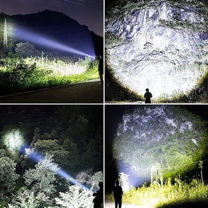 Dubkart Lights 90000 Lumens Super Bright Rechargeable LED Flashlight