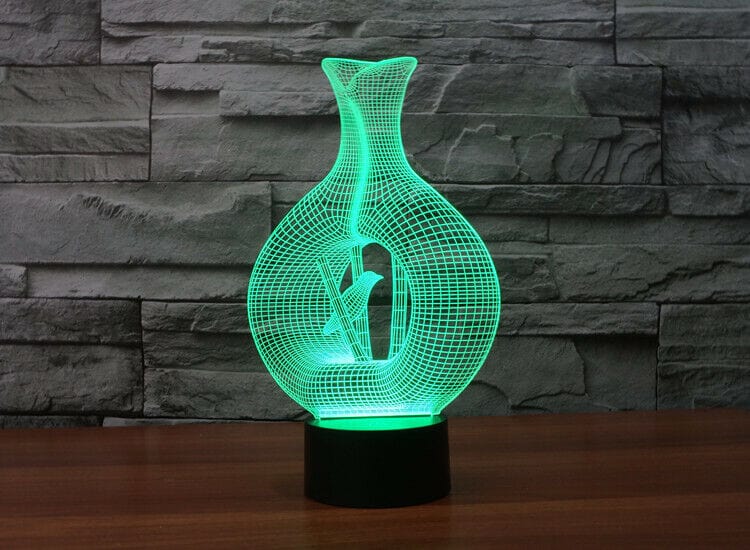 Dubkart Lights Bird Cage 3D Optical illusion Lamp LED Night Light