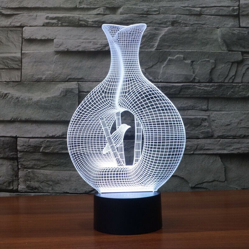 Dubkart Lights Bird Cage 3D Optical illusion Lamp LED Night Light