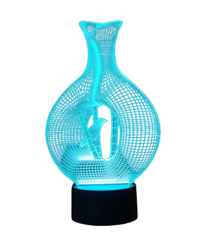 Dubkart Lights Bird Cage 3D Optical illusion Lamp LED Night Light