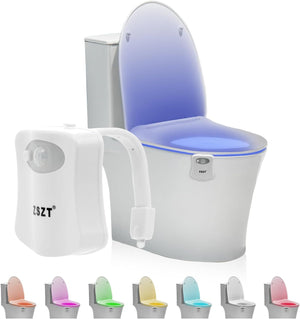 Dubkart Lights Motion Sensor Toilet LED Night Light 8 Colors