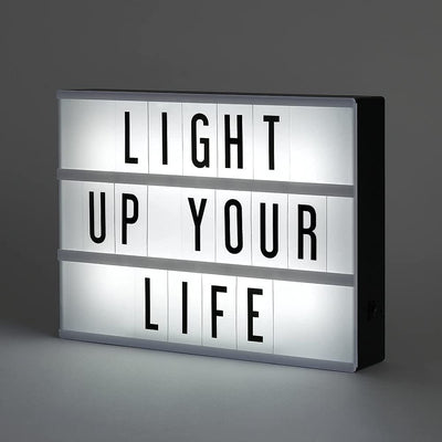 Dubkart Lights Personalized Cinema Message LED Light Box With Letter Cards