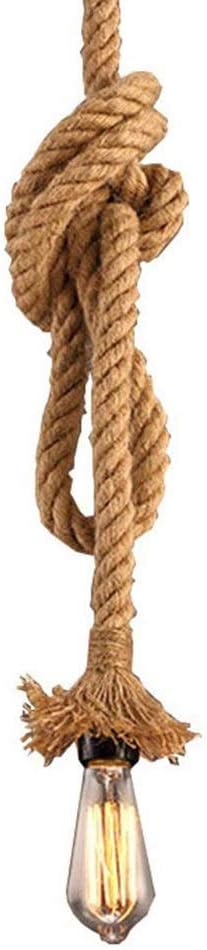Dubkart Lights Vintage Retro Jute Rope Hanging Ceiling Light