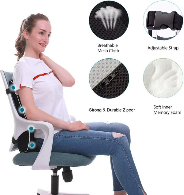Dubkart Lower Back Lumbar Support Ergonomic Pillow
