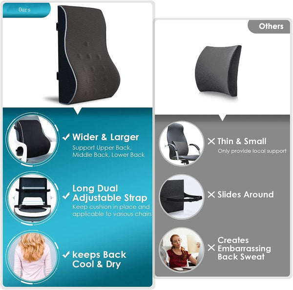 Dubkart Lower Back Lumbar Support Ergonomic Pillow
