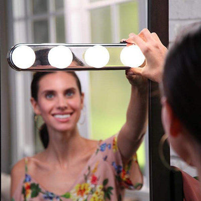 Dubkart Makeup 4 LED Bulbs Studio Glow Make Up Mirror Lights